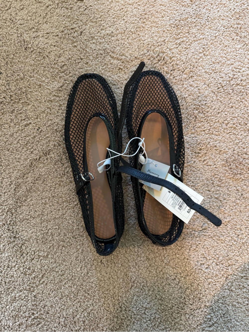 Black Mesh Mary Jane Flats - Target A New Day NWT